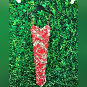 Ruched Rose dress